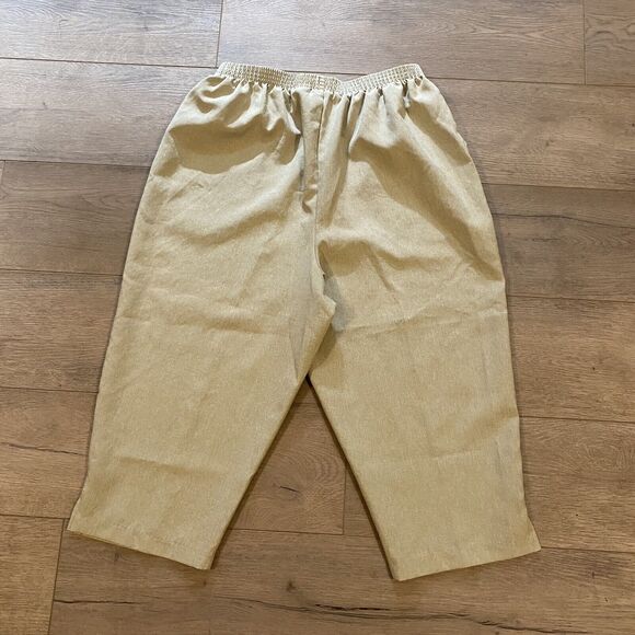 Monterey Canyon Pull On Capri Pants ~ Sz 14 ~ Beige ~ High Rise ~ 18" Inseam - Picture 3 of 3